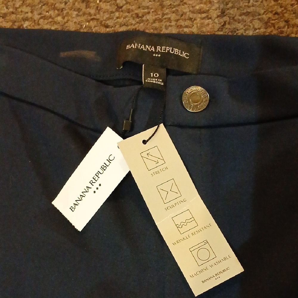 Banana Republic Dark Blue Trousers - Picture 2 of 8